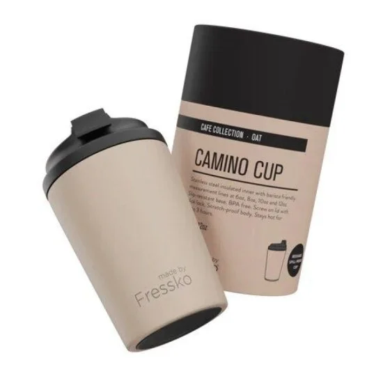 Fressko Camino 340ml / 12oz Cup - Stainless Steel - Oat